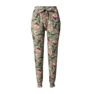 Hunkemöller Pizsama nadrágok  khaki / sötétzöld / rózsaszín / lilásvörös