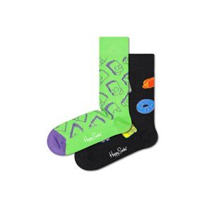 Happy Socks Zokni  kék / citromzöld / világoslila / fekete