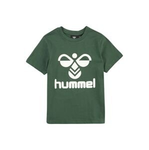 Hummel Póló 'TRES'  fenyő / fehér