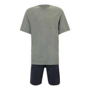 SCHIESSER Rövid pizsama  tengerészkék / khaki / fehér