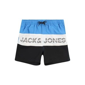 Jack & Jones Junior Rövid fürdőnadrágok 'FIJI'  világoskék / fekete / fehér