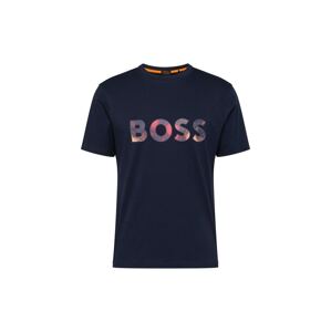 BOSS Orange Póló  tengerészkék / ibolyakék / rózsaszín
