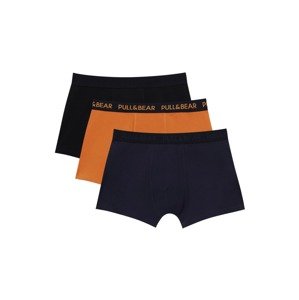 Pull&Bear Boxeralsók  tengerészkék / narancs / fekete