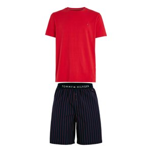 Tommy Hilfiger Underwear Rövid pizsama  tengerészkék / piros
