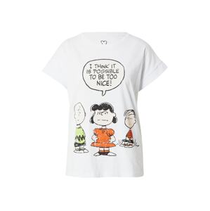 Frogbox Póló 'Snoopy Charaktere'  világoszöld / sötét narancssárga / fekete / fehér