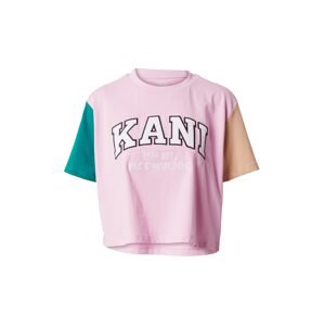 Karl Kani Póló  zöld / rózsaszín / fekete / fehér