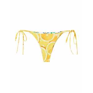 Desigual Bikini nadrágok 'Kitty'  citrom / világos sárga / fehér