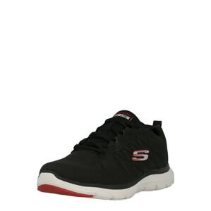 SKECHERS Rövid szárú sportcipők  szürke / piros / fekete