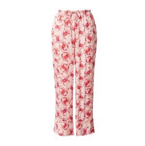 Hunkemöller Pizsama nadrágok  világos-rózsaszín / piros