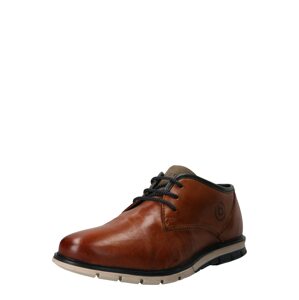 bugatti Fűzős cipő 'Simone'  karamell / fekete