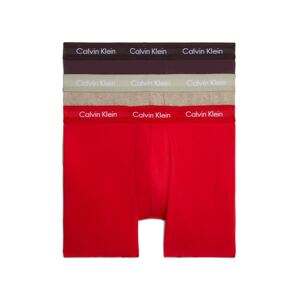 Calvin Klein Underwear Boxeralsók  szürke / piros / borvörös / fehér