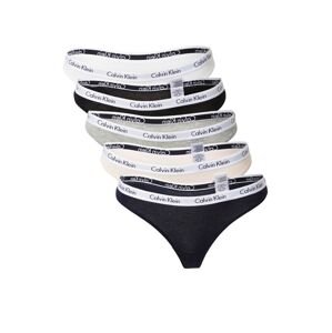 Calvin Klein Underwear String bugyik  sötétkék / szürke melír / fekete / fehér