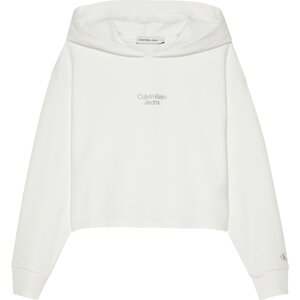 Calvin Klein Tréning póló  ezüst / fehér