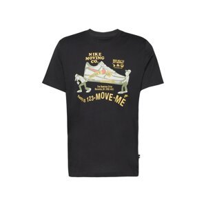 Nike Sportswear Póló  sárga / füstszürke / pasztellpiros / fekete