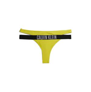 Calvin Klein Swimwear Bikini nadrágok 'Intense Power'  sárga / fekete