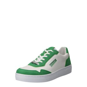 Bagatt Rövid szárú sportcipők 'Elea'  fűzöld / fehér