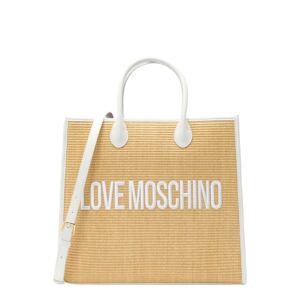Love Moschino Shopper táska  bézs / cappuccinobarna / fehér