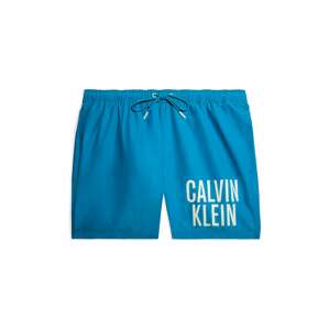Calvin Klein Swimwear Rövid fürdőnadrágok 'Intense Power'  türkiz / fehér