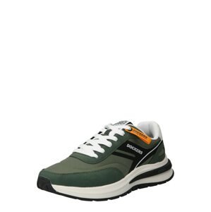 Dockers by Gerli Rövid szárú sportcipők  zöld / fekete / fehér