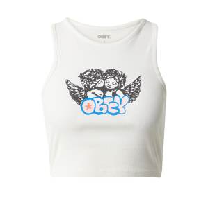 Obey Top 'CHEEK KISS'  kék / pasztellnarancs / fekete / fehér