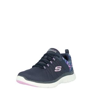 SKECHERS Rövid szárú sportcipők  sötétkék / lila / rózsaszín / fehér