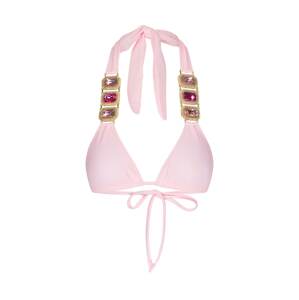 Moda Minx Bikini felső 'Boujee'  arany / világos-rózsaszín / rubinvörös