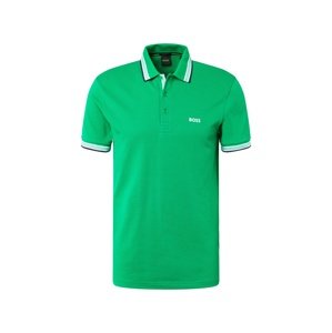 BOSS Green Póló 'Paddy'  zöld / fekete / fehér