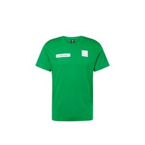 G-Star RAW Póló 'Velcro'  zöld / fekete / fehér