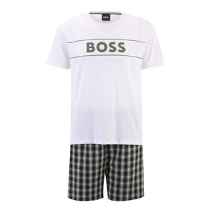 BOSS Black Rövid pizsama  sötétkék / khaki / fehér