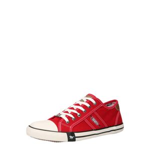 MUSTANG Rövid szárú sportcipők  piros / fekete / fehér