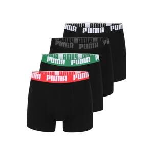 PUMA Boxeralsók  zöld / piros / fekete / fehér