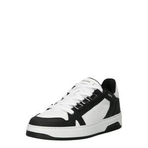 Nubikk Rövid szárú sportcipők 'Buxton'  fekete / fehér
