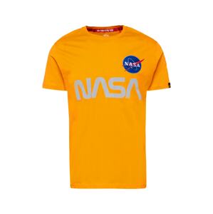 ALPHA INDUSTRIES Póló 'NASA'  kék / szürke / narancs / piros