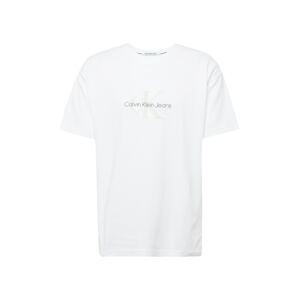 Calvin Klein Jeans Póló  szürke / fehér / piszkosfehér