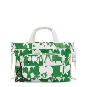 KIPLING Shopper táska 'Jihoon'  zöld / fehér