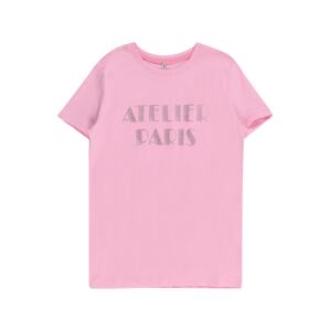 KIDS ONLY Póló 'Mille'  rózsaszín / ezüst