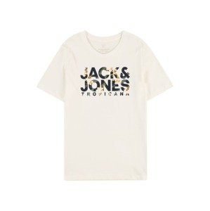 Jack & Jones Junior Póló 'BECS'  világos sárga / smaragd / fenyő / fehér