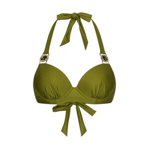 Moda Minx Bikini felső 'Amour'  arany / olíva / átlátszó