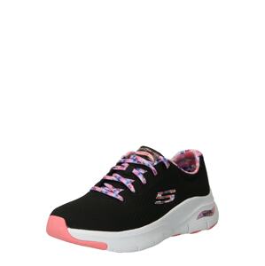 SKECHERS Rövid szárú edzőcipők  lila / rózsaszín / fekete