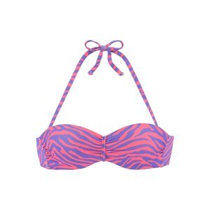 VENICE BEACH Bikini felső  sötétlila / rózsaszín