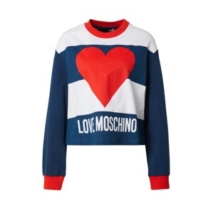 Love Moschino Tréning póló  tengerészkék / vérvörös / fehér