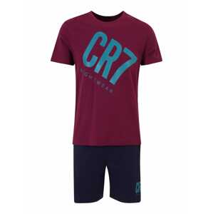 CR7 - Cristiano Ronaldo Rövid pizsama  füstkék / sötétkék / borvörös