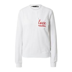 Love Moschino Tréning póló  világospiros / fehér