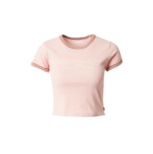 LEVI'S ® Póló  pasztell-rózsaszín / rozsdavörös / fehér