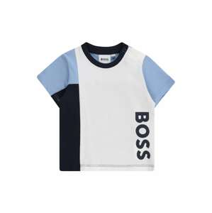 BOSS Kidswear Póló  éjkék / égkék / fehér