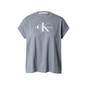 Calvin Klein Jeans Póló  füstkék / szürke / fehér