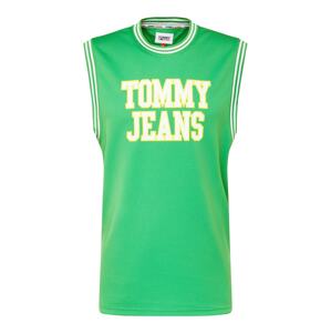 Tommy Jeans Póló  sárga / zöld / fehér
