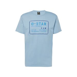 G-Star RAW Póló 'Applique'  kék / világoskék