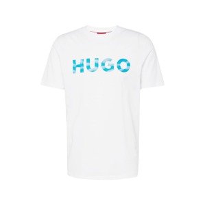 HUGO Póló 'Dulivio'  égkék / világoskék / fehér