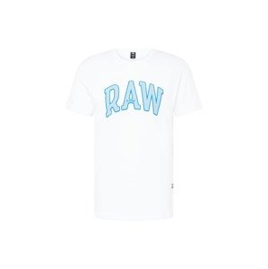 G-Star RAW Póló 'University'  azúr / világoskék / szürke / fehér